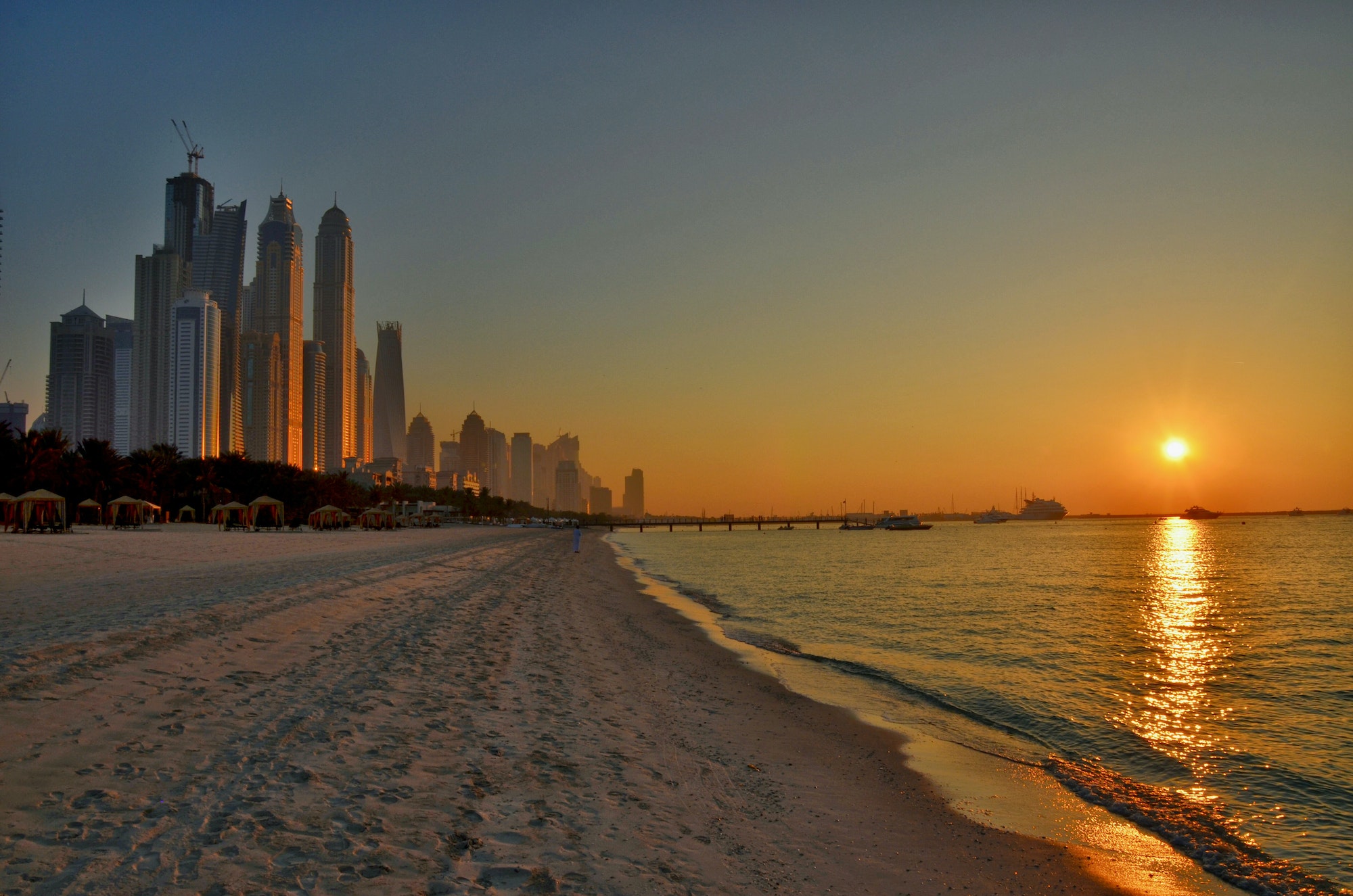 Dubai sunset.