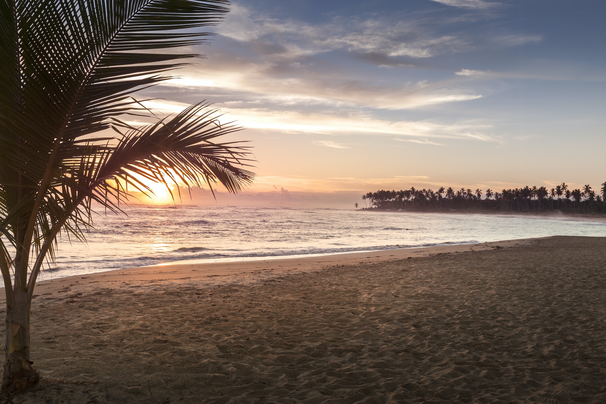Tropical Beach Sunrise in Punta Cana Dominican Republic